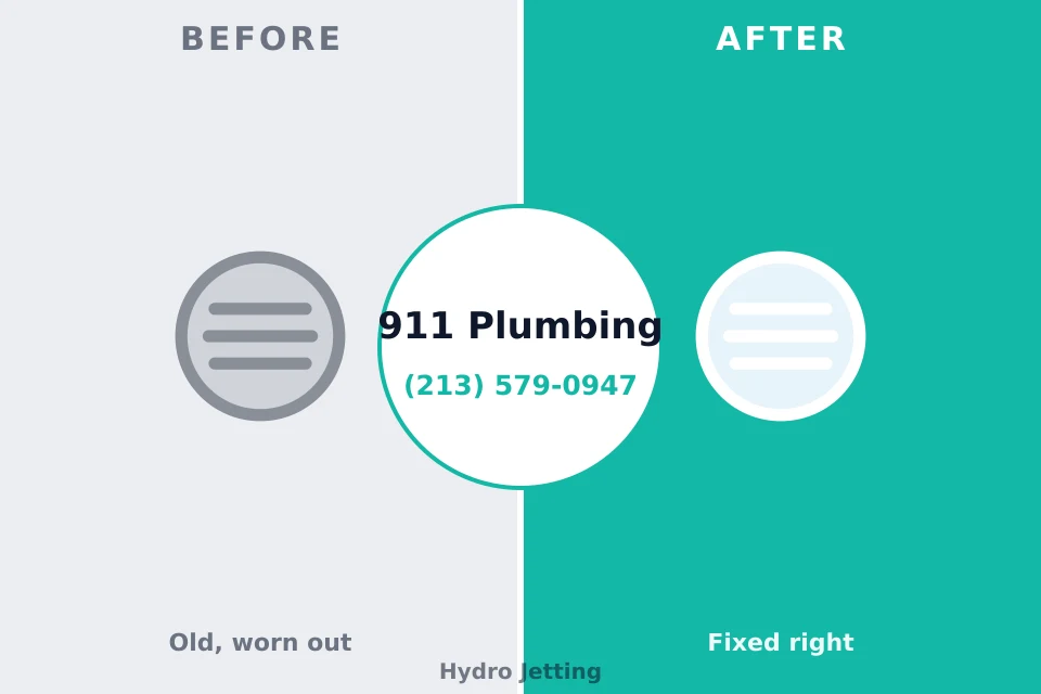 Before and after: plumbing company St. Louis, MO